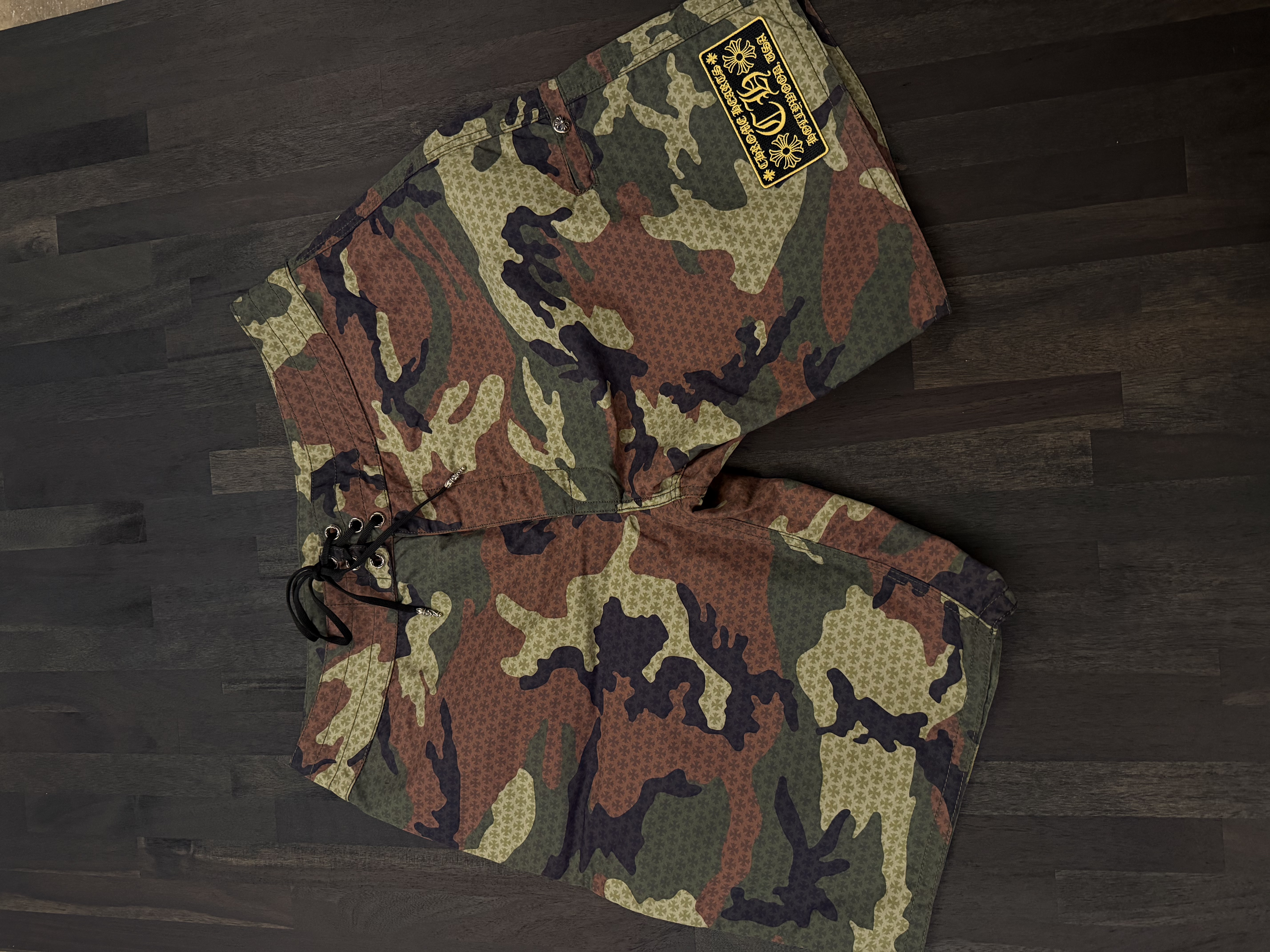 Chrome Hearts Tonal Monogram Camouflage Drawstring Shorts Regular price